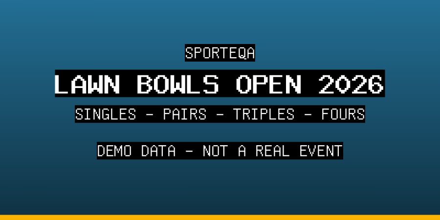 SPORTEQA Lawn Bowls Open 2026 - DEMO