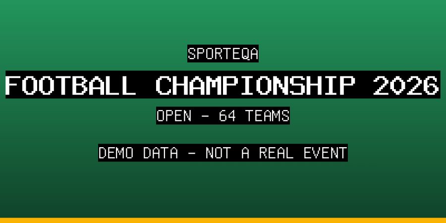 SPORTEQA Football Championship 2026 - DEMO